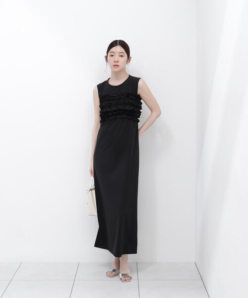 PROPORTION BODY DRESSING(プロポーションボディドレッシング)の「<a>フリルベア付きカットワンピース / 1216249600(ワンピース・レディース・ブラック/イエロー/ダークグレー・MEDIUM/P/S)」の17枚目の写真