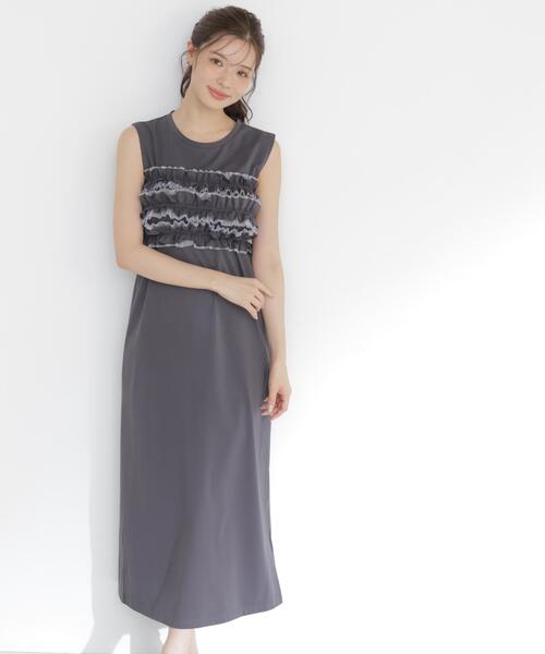 PROPORTION BODY DRESSING(プロポーションボディドレッシング)の「<a>フリルベア付きカットワンピース / 1216249600(ワンピース・レディース・ブラック/イエロー/ダークグレー・MEDIUM/P/S)」の21枚目の写真