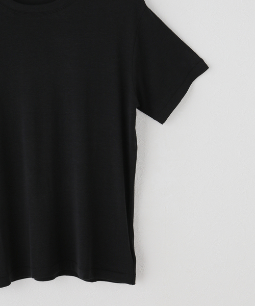 JOURNAL STANDARD(ジャーナルスタンダード)の「リネンMIX TEE(Tシャツ/カットソー・レディース・ホワイト/ブラック・FREE)」の4枚目の写真