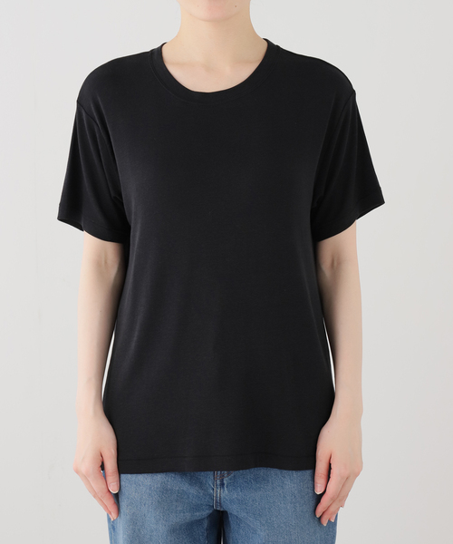 JOURNAL STANDARD(ジャーナルスタンダード)の「リネンMIX TEE(Tシャツ/カットソー・レディース・ホワイト/ブラック・FREE)」の8枚目の写真