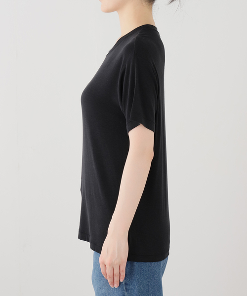 JOURNAL STANDARD(ジャーナルスタンダード)の「リネンMIX TEE(Tシャツ/カットソー・レディース・ホワイト/ブラック・FREE)」の9枚目の写真