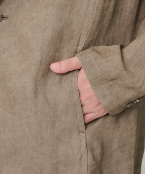 CITY TOKYO(シティトウキョウ)の「【CITY TOKYO/シティートーキョー】Fade linen リラックスジャケット(テーラードジャケット・メンズ・ベージュ/ダークグレー・3/2/1)」の21枚目の写真