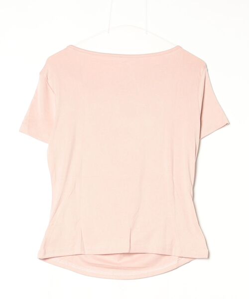 Dream garden(ドリームガーデン)の「ドレープオフショルリブトップス(Tシャツ/カットソー・レディース・ブラック/サーモンピンク/ホワイト/サックスブルー・FREE)」の5枚目の写真
