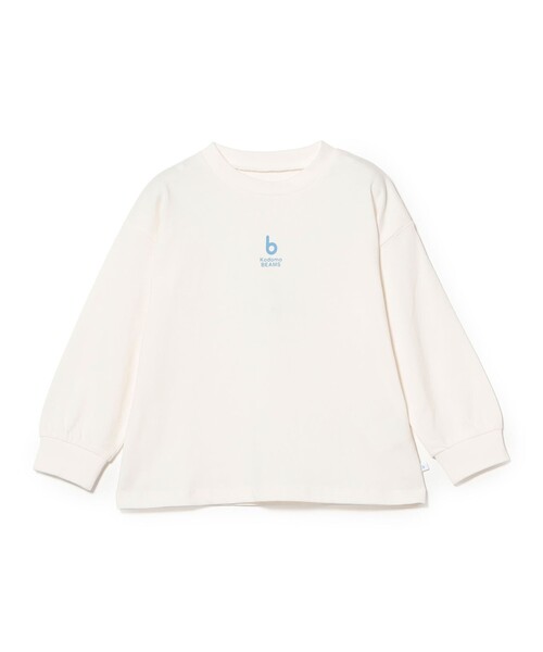 こども ビームス（コドモビームス）の「kodomo b ロゴ 長袖 Tシャツ 2026FW（90～140cm）シンプル 通園 通学 ギフト ユニセックス（Tシャツ/カットソー・キッズ・ネイビー/オフホワイト/ロイヤルブルー・90/130/140/120/110/100）」の2枚目の写真