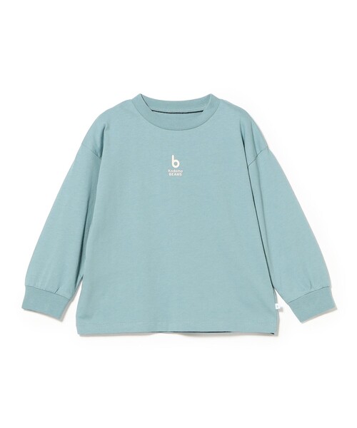こども ビームス（コドモビームス）の「kodomo b ロゴ 長袖 Tシャツ 2026FW（90～140cm）シンプル 通園 通学 ギフト ユニセックス（Tシャツ/カットソー・キッズ・ネイビー/オフホワイト/ロイヤルブルー・90/130/140/120/110/100）」の3枚目の写真