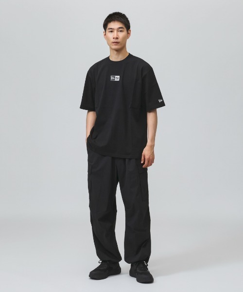 NEW ERA(ニューエラ)の「ニューエラ NEW ERA SS OS CT TEE BOX LOGO EMB BLK(Tシャツ/カットソー・メンズ・ブラック・M/L/LL)」の4枚目の写真