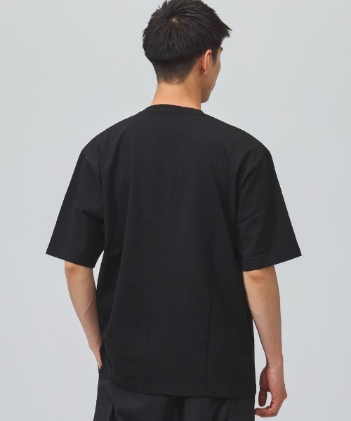 NEW ERA(ニューエラ)の「ニューエラ NEW ERA SS OS CT TEE BOX LOGO EMB BLK(Tシャツ/カットソー・メンズ・ブラック・M/L/LL)」の3枚目の写真