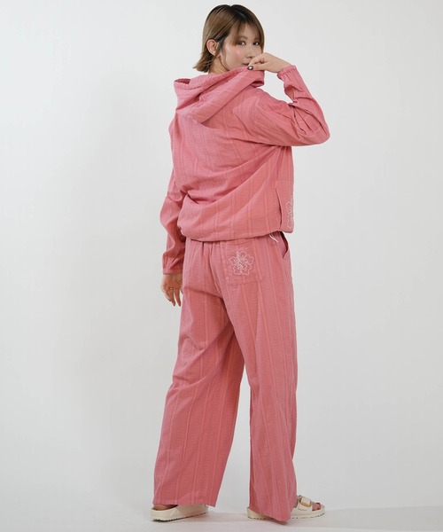 Hula Lani(フララニ)の「HULALANI/フララニ レディース ジップアップパーカー 長袖 羽織り ワンポイント 263HU2JK071(シャツ/ブラウス・レディース・ホワイト/ブルー/ピンク・FREE)」の20枚目の写真