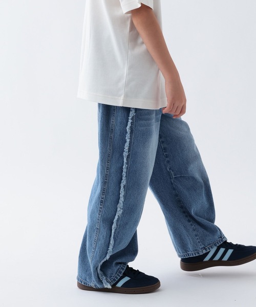 BAYFLOW（ベイフロー）の「[選べるデザイン☆]ウォッシュドデニムパンツ[120~160cm](KIDS)（デニムパンツ・キッズ・ライトブルー/ブルー/ブラック・160cm/150cm/140cm/130cm/120cm）」の8枚目の写真