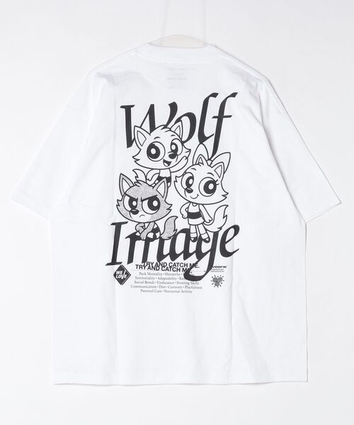 fridge（フリッジ）の「【Woofie】ウーフィー Power Wolf Tee（Tシャツ/カットソー・メンズ・ブラック/ホワイト・LARGE/MEDIUM）」の3枚目の写真