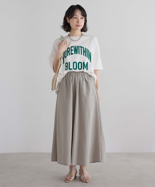 HEART MARKET(ハートマーケット)の「やわらかスラブギャザーワイドガウチョ(その他パンツ・レディース・チャコール/ナチュラル/ブラック/グレイッシュベージュ/カーキ・MEDIUM/LARGE)」の5枚目の写真