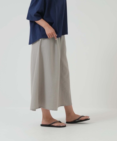 HEART MARKET(ハートマーケット)の「やわらかスラブギャザーワイドガウチョ(その他パンツ・レディース・チャコール/ナチュラル/ブラック/グレイッシュベージュ/カーキ・MEDIUM/LARGE)」の10枚目の写真