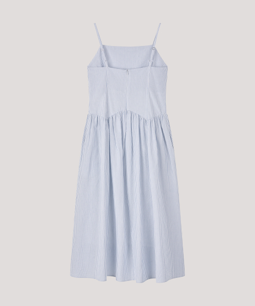 THE LILLE（ザ リル）の「Shirring long Dress_Skylblue（ワンピース・レディース・その他・FREE）」の3枚目の写真