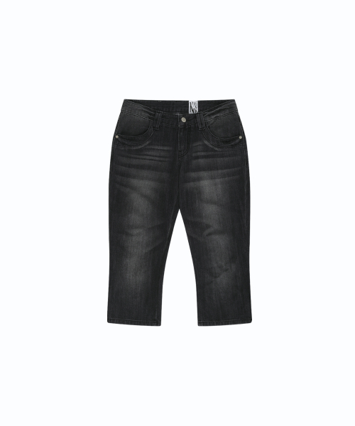 KASHIKO(カシコ)の「Split Pocket Capri Jeans Black(デニムパンツ・レディース・その他・MEDIUM/SMALL)」の12枚目の写真