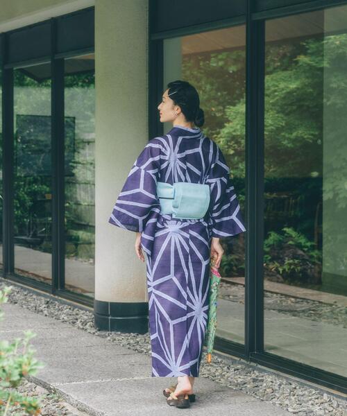 URBAN RESEARCH ROSSO WOMEN(アーバンリサーチ ロッソ)の「『別注』浴衣 大麻柄(浴衣・レディース・ネイビー・FREE)」の4枚目の写真