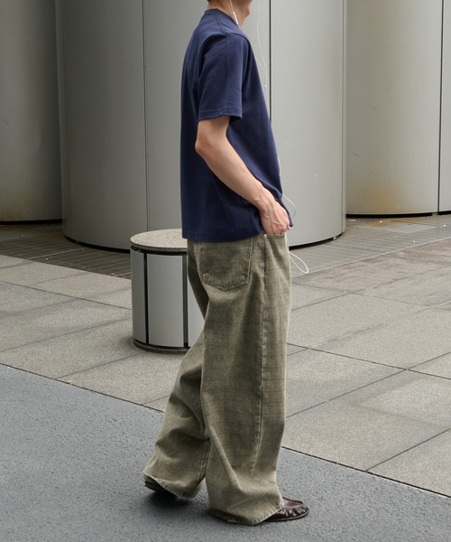 Perushu（ペルーシュ）の「Graphic Assorted Print T-Shirt／グラフィックアソートプリントTシャツ（Tシャツ/カットソー・メンズ・ブラック/ネイビー/オフホワイト/ホワイト系その他/グリーン・MEDIUM/LARGE）」の21枚目の写真