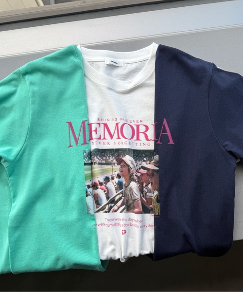 Perushu（ペルーシュ）の「Graphic Assorted Print T-Shirt／グラフィックアソートプリントTシャツ（Tシャツ/カットソー・メンズ・ブラック/ネイビー/オフホワイト/ホワイト系その他/グリーン・MEDIUM/LARGE）」の12枚目の写真