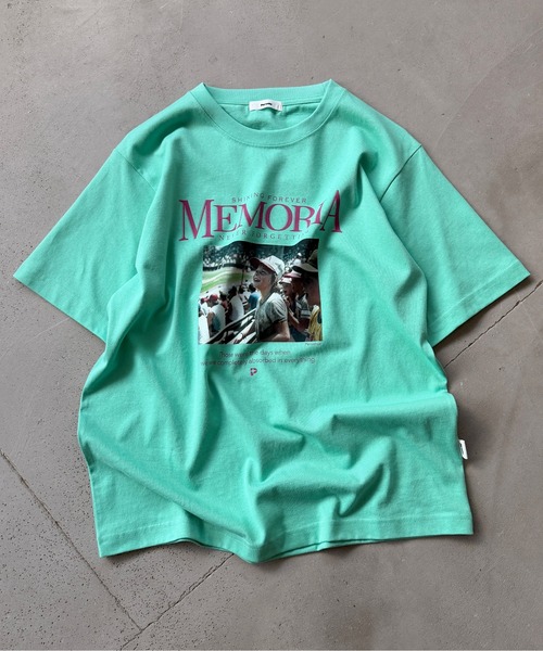 Perushu（ペルーシュ）の「Graphic Assorted Print T-Shirt／グラフィックアソートプリントTシャツ（Tシャツ/カットソー・メンズ・ブラック/ネイビー/オフホワイト/ホワイト系その他/グリーン・MEDIUM/LARGE）」の13枚目の写真