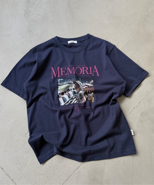 Perushu（ペルーシュ）の「Graphic Assorted Print T-Shirt／グラフィックアソートプリントTシャツ（Tシャツ/カットソー・メンズ・ブラック/ネイビー/オフホワイト/ホワイト系その他/グリーン・MEDIUM/LARGE）」の14枚目の写真
