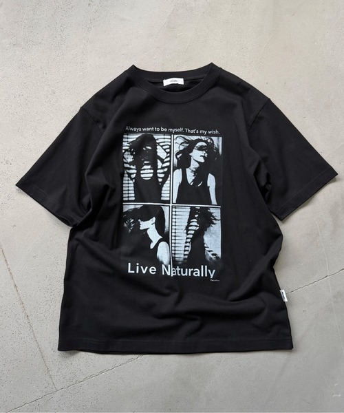 Perushu（ペルーシュ）の「Graphic Assorted Print T-Shirt／グラフィックアソートプリントTシャツ（Tシャツ/カットソー・メンズ・ブラック/ネイビー/オフホワイト/ホワイト系その他/グリーン・MEDIUM/LARGE）」の16枚目の写真