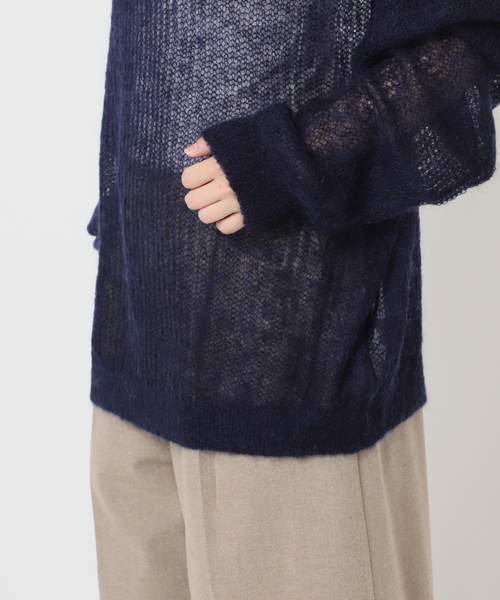 CITYSHOP（シティーショップ）の「《追加》AZE PULLOVER 2：ニット（ニット/セーター・レディース・パープル/ネイビー/サックスブルー・FREE）」の20枚目の写真