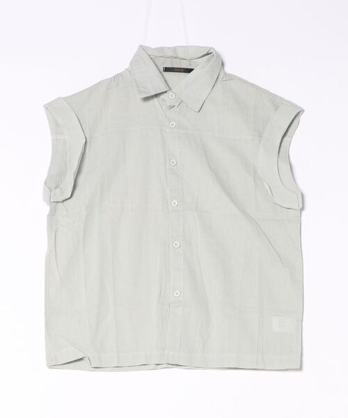 Ritzy(リッツィー)の「リネン混フレンチスリーブシャツブラウス(シャツ/ブラウス・レディース・イエロー/サックスブルー/グレー・M/L)」の10枚目の写真