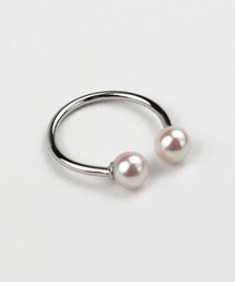 Seashore Uwajima Akoya Pearls（シーショアウワジマアコヤシンジュ）の「あこや真珠 2珠付 リング（リング）」