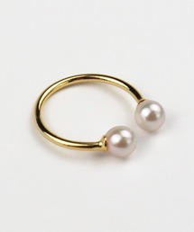 Seashore Uwajima Akoya Pearls（シーショアウワジマアコヤシンジュ）の「あこや真珠 2珠付 リング（リング）」