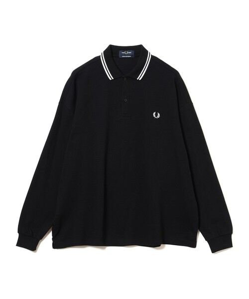 FRED PERRY(フレッドペリー)の「【別注】FRED PERRY / Pique Long Sleeve Polo Shirt(ポロシャツ・メンズ・ブラック/ネイビー/ブラウン系その他・L/M/XL/S)」の2枚目の写真