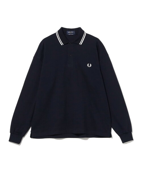 FRED PERRY(フレッドペリー)の「【別注】FRED PERRY / Pique Long Sleeve Polo Shirt(ポロシャツ・メンズ・ブラック/ネイビー/ブラウン系その他・L/M/XL/S)」の20枚目の写真