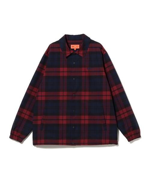 BEAMS GOLF(ビームスゴルフ)の「ORANGE LABEL / チェック コーチジャケット(ブルゾン・メンズ・ワイン/グリーン・MEDIUM/X-LARGE/LARGE)」の2枚目の写真