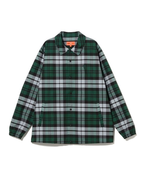 BEAMS GOLF(ビームスゴルフ)の「ORANGE LABEL / チェック コーチジャケット(ブルゾン・メンズ・ワイン/グリーン・MEDIUM/X-LARGE/LARGE)」の1枚目の写真