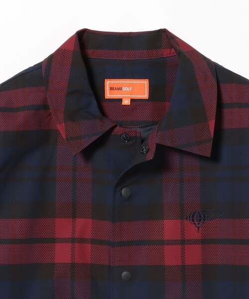 BEAMS GOLF(ビームスゴルフ)の「ORANGE LABEL / チェック コーチジャケット(ブルゾン・メンズ・ワイン/グリーン・MEDIUM/X-LARGE/LARGE/SMALL)」の21枚目の写真