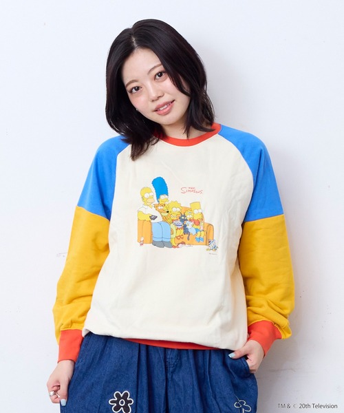 MARKEY'S(マーキーズ)の「【別注】The Simpsons クレイジースウェット/おとな(スウェット・レディース・ブルー/オフホワイト・160cm)」の1枚目の写真