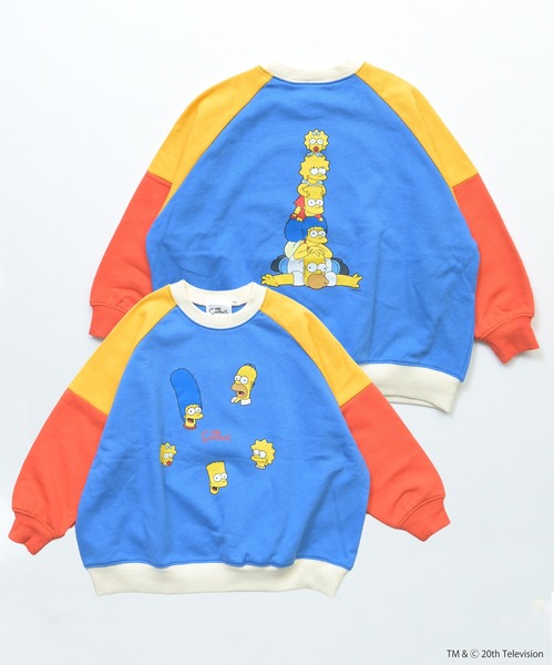 MARKEY'S(マーキーズ)の「【別注】The Simpsons クレイジースウェット/おとな(スウェット・レディース・ブルー/オフホワイト・160cm)」の2枚目の写真