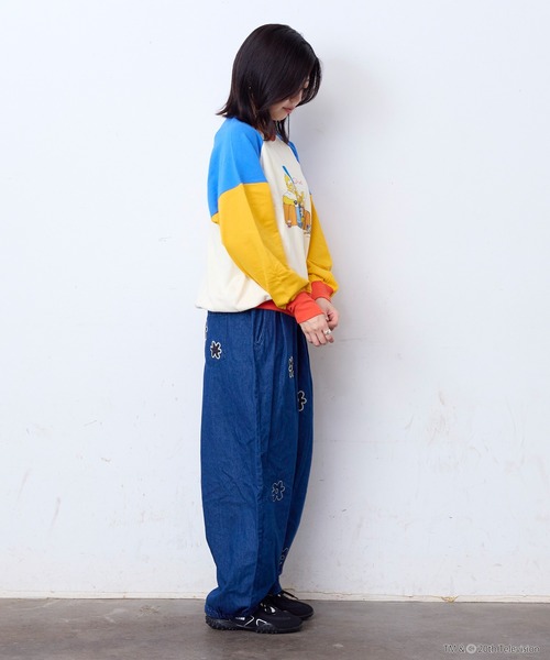 MARKEY'S(マーキーズ)の「【別注】The Simpsons クレイジースウェット/おとな(スウェット・レディース・ブルー/オフホワイト・160cm)」の3枚目の写真