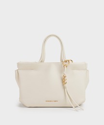 CHARLES & KEITH｜チャールズ & キースのトートバッグ（ベージュ系