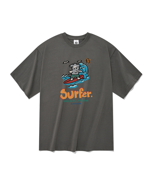 RADINEO(ラディネオ)の「サーファー半袖Tシャツグレー(Tシャツ/カットソー・メンズ・その他・SMALL/MEDIUM/LARGE/X-LARGE)」の1枚目の写真