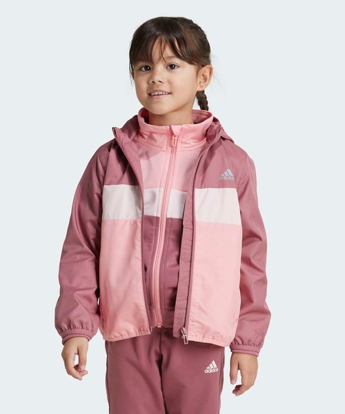adidas(アディダス)の「WIND. RDY Tiberio ウインドブレーカー / アディダス adidas(ナイロンジャケット・キッズ・レッド・100/110/120/130)」の3枚目の写真