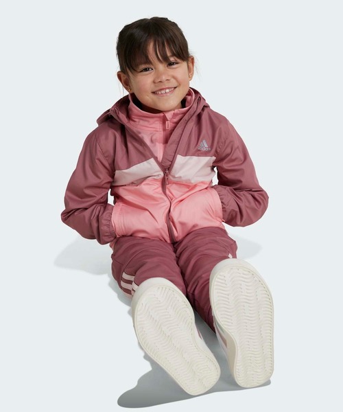 adidas(アディダス)の「WIND. RDY Tiberio ウインドブレーカー / アディダス adidas(ナイロンジャケット・キッズ・レッド・100/110/120/130)」の6枚目の写真
