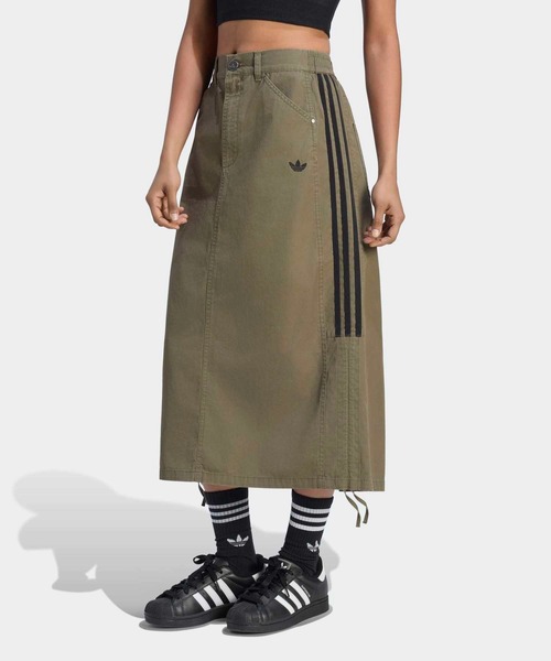 adidas(アディダス)の「パラシュート スカート / アディダスオリジナルス adidas Originals(スカート・レディース・グリーン・XX-LARGE/X-LARGE/LARGE/MEDIUM/SMALL/3XL)」の1枚目の写真