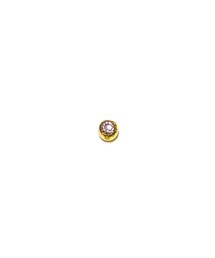 MORPH モルフ スワロフスキーボディピアスキャッチ 14ゲージ 5mm GOLD