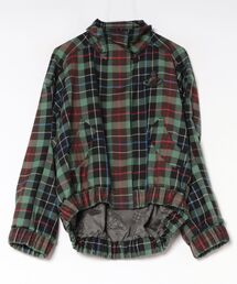 TARTAN CHECK オーブパッチブルゾン