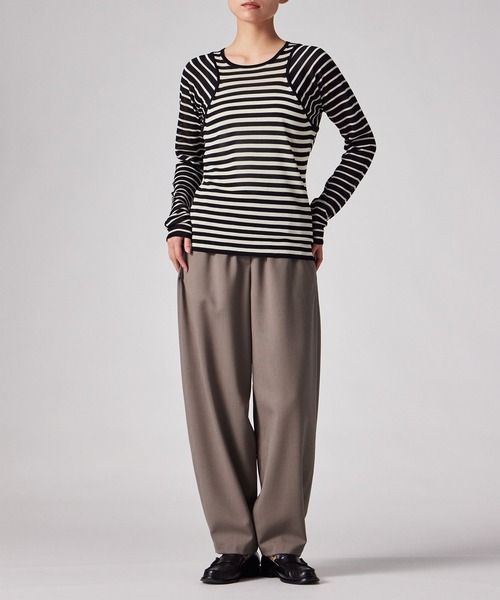 Paul Smith(ポールスミス)の「ウィメンズ ホップサック トラウザーズ / 265201 411T(その他パンツ・レディース・グレイッシュベージュ・40)」の6枚目の写真