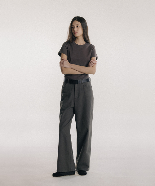 BLANKROOM HER（ブランクルームウーマン）の「クラシカルトップ_BROWN（Tシャツ/カットソー・レディース・その他・ONE）」の2枚目の写真