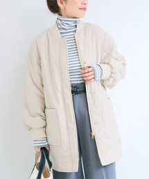 《追加7》【WEB+一部店舗限定】保温 / リブ付き中綿ブルゾン