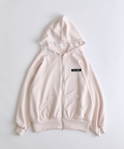 OLIVE des OLIVE(オリーブデオリーブ)の「ダンボールZIPパーカー(パーカー・レディース・トップグレー/ピンク/サックスブルー/チャコールグレー・FREE)」の11枚目の写真