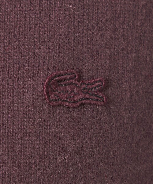 LACOSTE(ラコステ)の「【別注】<LACOSTE>ポロニット(ニット/セーター・レディース・レッド/ダークブラウン/ネイビー・FREE)」の21枚目の写真