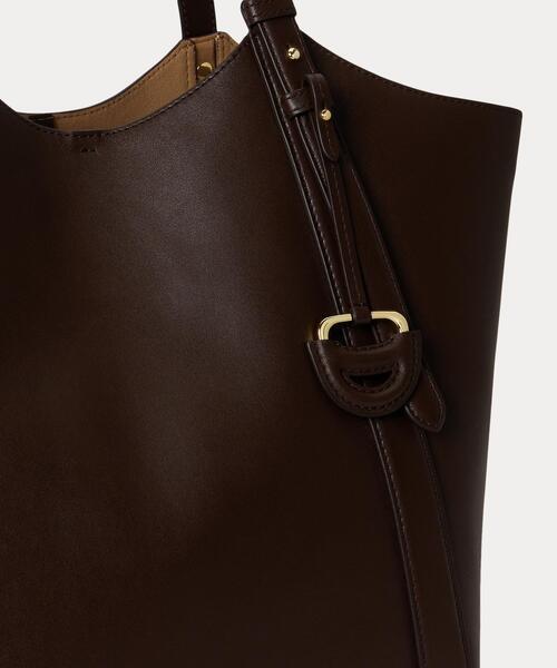 LAUREN RALPH LAUREN(ローレン ラルフ ローレン)の「ナッパ レザー ラージ Tasha トート バッグ(トートバッグ・レディース・ブラウン・ONE)」の7枚目の写真