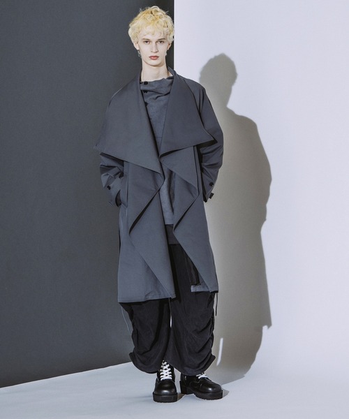 NO ID.(ノーアイディ)の「【NO ID.】Side Gather Wide Cargo Pants / サイド ギャザー ワイド カーゴ パンツ(カーゴパンツ・メンズ・グレー/ブラック・2/1)」の11枚目の写真